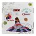 Kids Knot-A-Quilt 48 Piece Kit 6 Colors Craft Kit Tie Knot Pattern Fleece 59x43in