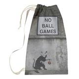 East Urban Home Banksy Graffiti No Ball Games Rat Laundry Bag Fabric | Small (29" H x 18" W x 1" D) | Wayfair 369693E1DDAE401494403BA2C74D4F7F