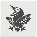 Shocked and Surprised Little Bird Crow Raven DIY Cookie Wall Craft Stencil - 4.5 Inch