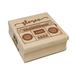 Retro Radio Stereo Cassette Player Boombox Square Rubber Stamp Stamping Scrapbooking Crafting - Small 1.25in