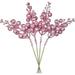 DearHouse 14 Pack Christmas Glitter Berries Stems 7.8Inch Artificial Christmas Picks for Christmas Tree Ornaments DIY Xmas Wreath Crafts Holiday and Home Decor (Pink)