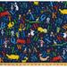 Cotton Dr. Seuss Alphabet ABC s Books Animals Blue Cotton Fabric Print by the Yard (ADE-74350-9-Navy)