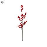 Visland 8Pack Artificial Red Berry Stems Branches Fake Berry for Christmas Tree Xmas Wreath Decorations Floral Arrangements Holiday Home DIY Crafts Decor