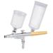Belloccio 0.4 mm SINGLE-ACTION AIRBRUSH Sunless Spray Tanning 2 Gravity Cups