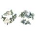Artificial Flower Swag Green Leaves for Wedding White