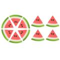 OAVQHLG3B 10 Pcs Realistic Fake fruit Fruit Fake Watermelon Slices Fake Strawberries Fake Grapefruit Slices Fake Lemon Slices Fake Ice Rocks Artificial Simulation Fruits Table Party Photography Prop