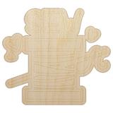 Spool of Thread Sew Sewing Wood Shape Unfinished Piece Cutout Craft DIY Projects - 6.25 Inch Size - 1/8 Inch Thick