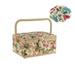 9.6x7.1x5.3 Sewing Basket Organizer with Pumpkin Wrist Needle Pin Cushion