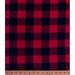 60 Wide Micro Plush Red Black Buffalo Plaid Check Squares Mink-Like Cuddle Feel Fabric by the Yard (6054M-8B)