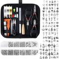 Husfou Jewelry Making Kit Jewelry Making Supplies Jewelry Tools Kit Wire Wrapping Kit with Jewelry Making Tools Charms Jewelry Wires and Jewelry Findings for Jewelry Repair and Beading