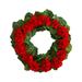 Nearly Natural 26in. Geranium Artificial Wreath