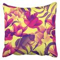 ARHOME Red Hawaiian Tropical Flower Plant Pattern Colorful Hibiscus Floral Ditsy Spring Pillowcase Cushion Cover 18x18 inch