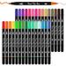 Dual Tip Brush Pens Art Markers Shuttle Art 30 Colors Dual Tip Calligraphy Pens Fine and Brush Dual Tip Markers Set Perfect for Kids Adult Artist Calligraphy Hand Lettering Journal Doodling Writing