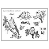 ZUARFY Birds Owls Silicone Clear Seal Stamp DIY Scrapbooking Embossing Photo Album Decorative Paper Card