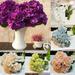 Walbest Arts Faux Silk 1 Bouquet 5 Heads Artificial Fake Flower Bunch Bouquet Bridal Bouquet Wedding Living Room Table Home Garden Decoration