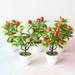 LeKY Artificial Fruit Tree Lifelike Multipurpose Plastic Adorable Simulation Potting for Wedding Apple