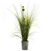 Nearly Natural 26 Grass & Dandelion Artificial Plant with Cement Planter Green