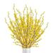 Sugeryy Artificial Orchids Flower Flowers Takaeda Yellow Nordic For Indoor Outdoor Wedding Home Office Simulation Winter Jasmine