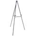 U.S. Art Supply 66 High Showroom Black Aluminum Display Easel and Presentation Stand Adjustable Floor and Tabletop Use