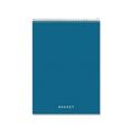 Docket Ruled Wirebound Pad with Cover 1 Subject Wide/Legal Rule Blue Cover 8.5 x 11.75 70 Sheets