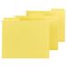 Smead FasTab Hanging Folders Letter - 8 1/2 x 11 Sheet Size - 1/3 Tab Cut - Top Tab Location - Assorted Position Tab Position - 11 pt. Folder Thickness - Yellow - 2.50 oz - Recycled - 20 / Box