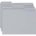 Smead File Folders with Reinforced Tab Letter - 8 1/2 x 11 Sheet Size - 3/4 Expansion - 1/3 Tab Cut - Top Tab Location - Assorted Position Tab Position - 11 pt. Folder Thickness - Gray - 1.09 oz -