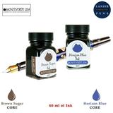 Monteverde 60ml Core Fountain Pen Ink Bottle (30ml Brown Sugar Ink Bottle G309BS 30ml Horizon Blue Ink Bottle G309HB)