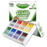 Ultra-Clean Washable Markers Classpack Broad Line 8 Colors Pack of 200 (200 markers)