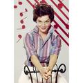 Connie Francis seductive against chair musical background 24x36 Poster