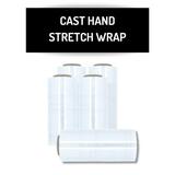 MMBM 1 Roll - 18 x 1500 3 Core Clear Pallet Cast Hand Stretch Wrap Plastic Bundling Shrink Film with Quiet Unwind Dirt/Moisture Resistance 80 Gauge