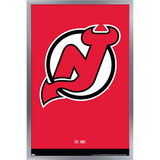 NHL New Jersey Devils - Logo 21 Wall Poster 22.375 x 34 Framed