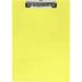 Saunders Manufacturing SAU21595 Plastic Clipboard- Letter- Holds .50in. of Paper- Neon Yellow