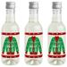 Big Dot of Happiness Ugly Sweater - Mini Wine & Champagne Bottle Label Stickers - Holiday and Christmas Party Favor Gift for Women and Men - Set of 16