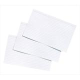 5 x 8 In. Heavyweight Ruled Index Card White Pack - 100