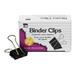 CHL50001 - Binder Clips Mini 1/4 Capacity Box of 12 by Charles Leonard