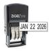 ZIGEL Office Date Stamp - Self Inking Date Stamp - Black