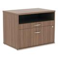 Alera Open Office Series Low File Cabinet Credenza 29 1/2x19 1/8x22 7/8 Walnut LS583020WA