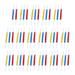 2 Box 100pcs Colorful Plastic Paper Clips Prcatical Document Binder for Office Home School (50pcs for One Box)