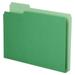 Double Stuff File Folders 1/3-Cut Tabs Letter Size Green 50/pack | Bundle of 5 Packs