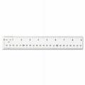 5PK Westcott 18 See Through Acrylic Ruler Standard/Metric Clear