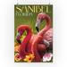 Sanibel Florida - Flamingos - Lantern Press Poster (16x24 Giclee Gallery Print Wall Decor Travel Poster)