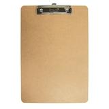 BAZIC Wood Clipboard 12.5 x 9 Low Profile Clip Hardboard 4-Pack