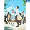 Riapawel A Silent Voice Poster Anime Poster Manga Comic Cartoon Poster for Home Wall Decor Painting(5pcs)