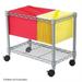 Kingfisher Lane Wire Mobile File Cart in Grey