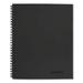 Cambridge-1PK Wirebound Business Notebook 1 Subject Wide/Legal Rule Black Linen Cover 9.5 x 6.63 80 Sheets