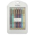 TULÂ® GL Series Retractable Gel Pens Medium Point 0.8 mm Assorted Barrel Colors Assorted Metallic Inks Pack Of 8 Pens