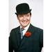 Patrick Macnee in The Avengers in classic bowler hat and suit smiling portrait 24x36 Poster