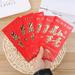 6Pcs Chinese New Year Paper Red Envelopes Packet Money Pocket Wedding Supplies Pink Paper