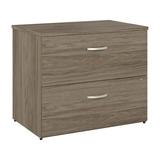 Hybrid 2 Drawer Lateral File Cabinet in Modern Hickory - Engineered Wood