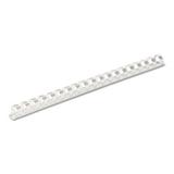 Fellowes Plastic Comb Bindings 1/2 Diameter 90 Sheet Capacity White 100 Combs/Pack Each